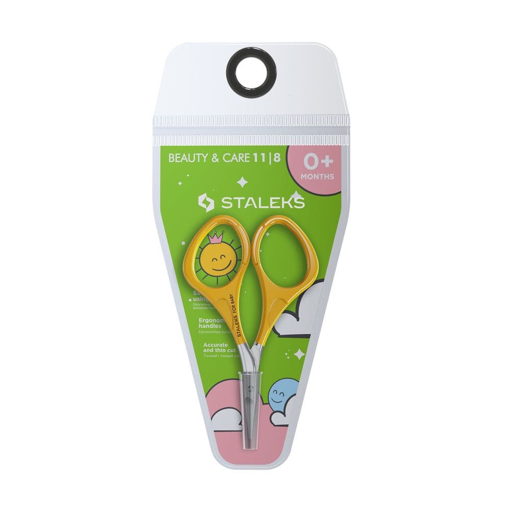 Beauty & Care nożyczki do paznokci dla dzieci 0+ żółte 11 Type 8