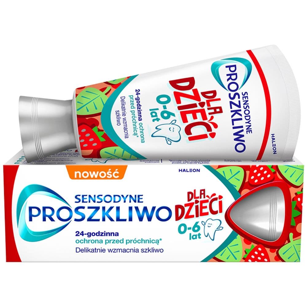 Proszkliwo pasta do zębów dla dzieci 0-6 lat