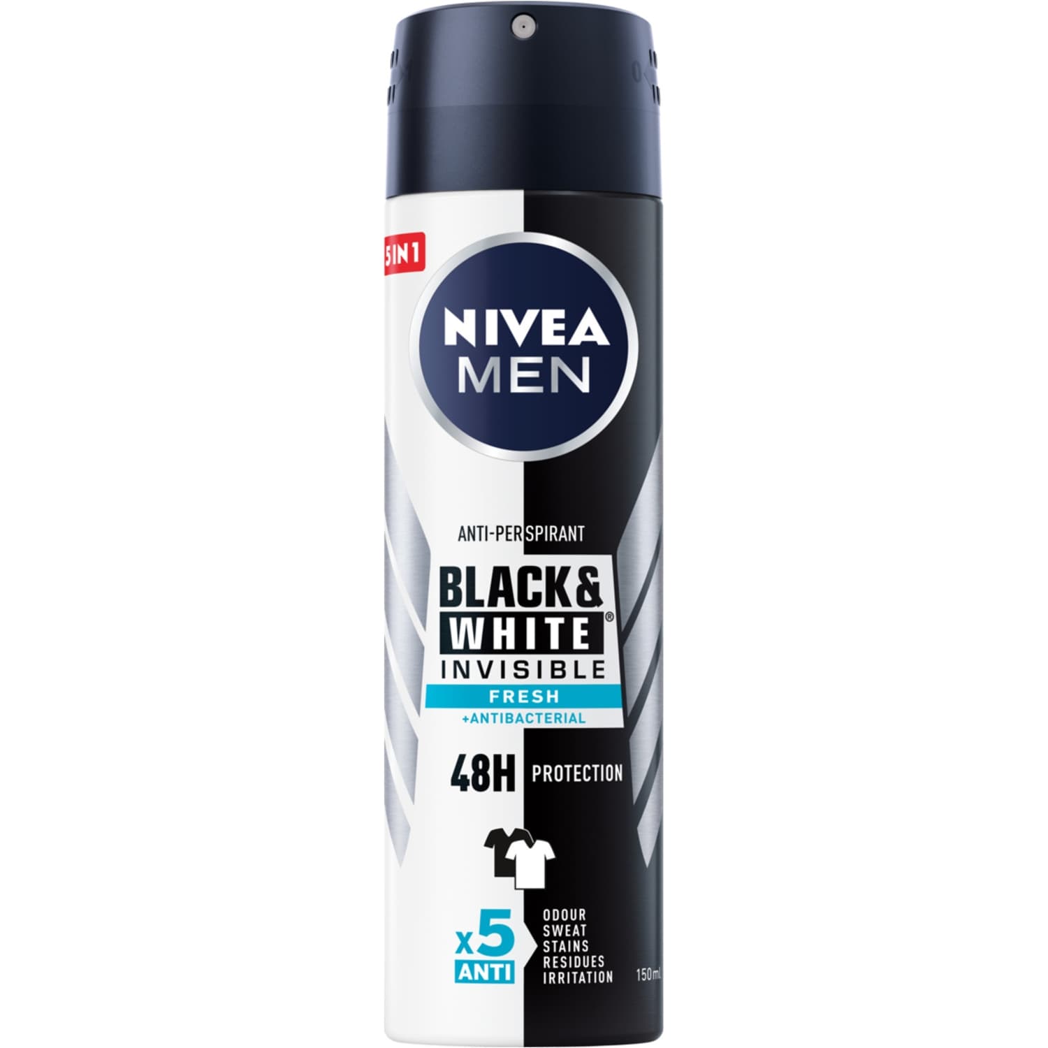 Black&White Invisible Fresh Antyperspirant Spray