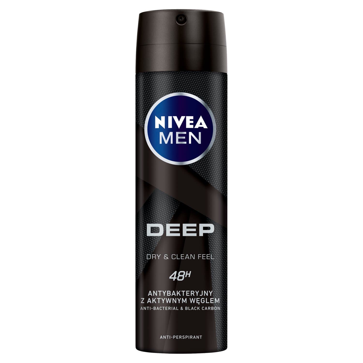 Men Deep DarkWood 72H Black Carbon antyperspirant spray męski