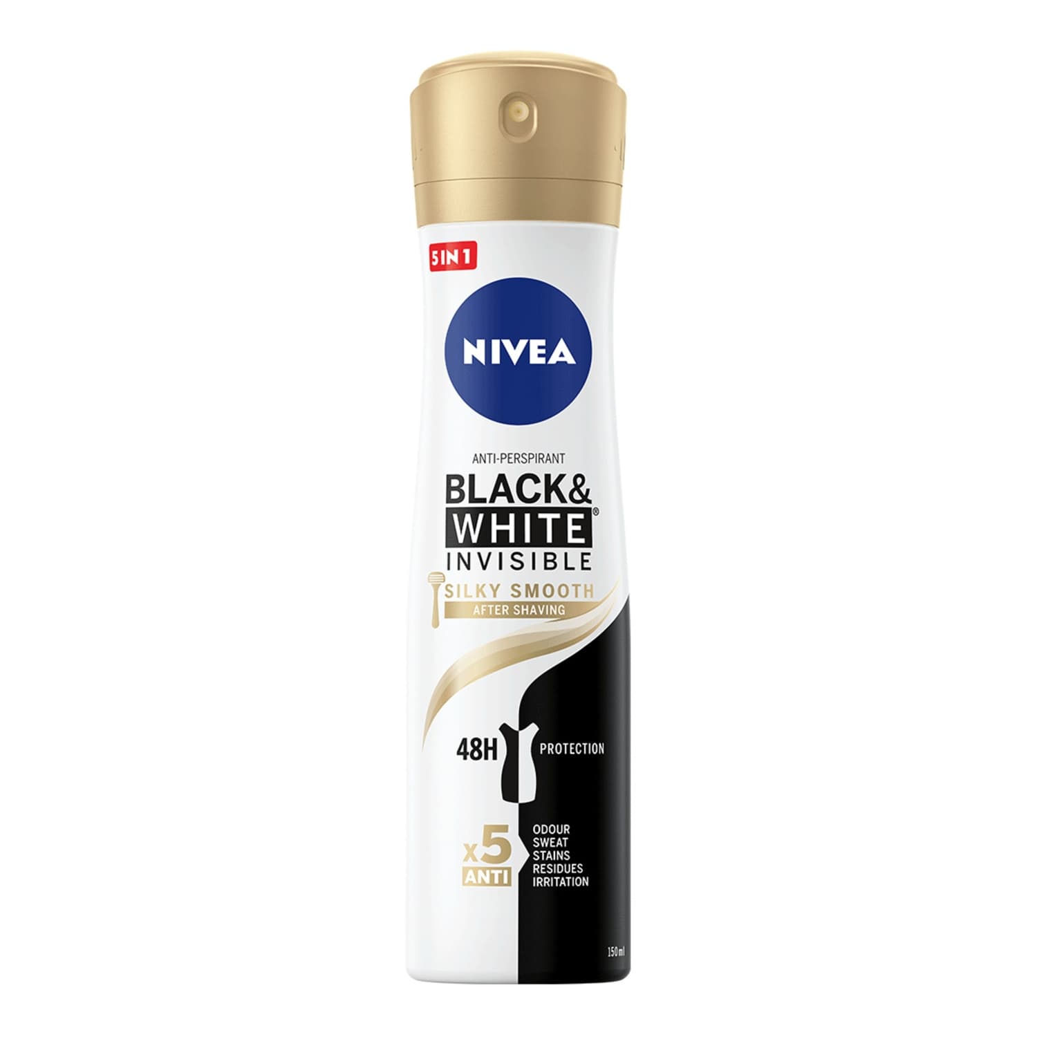 Black & White Invisible Silky Smooth Antyperspirant w spray'u