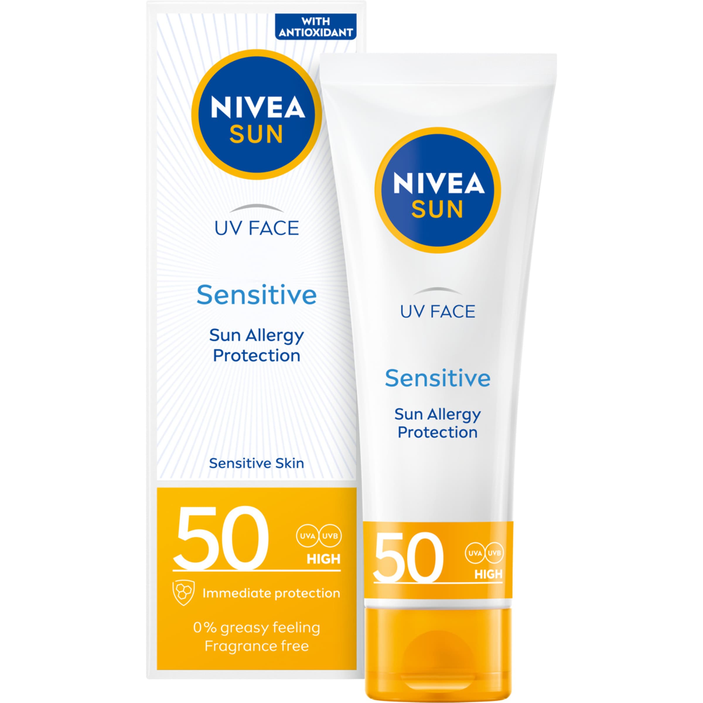 SUN Sensitive Krem ochronny do twarzy dla skóry wrażliwej SPF 50