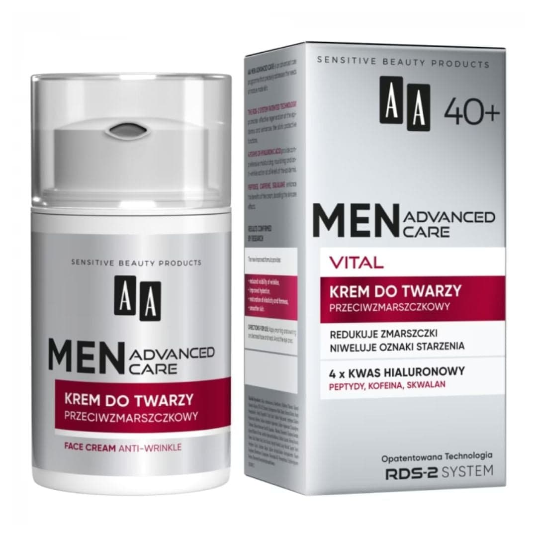 MEN krem do twarzy przeciwzmarszczkowy Advanced Care Vital 40+