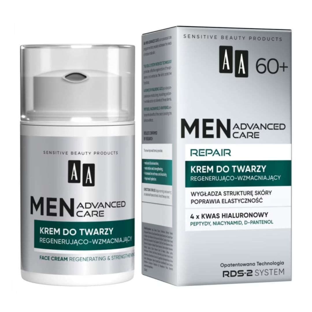 MEN krem do twarzy regenerująco-wzmacniający Advanced Care Repair 60+