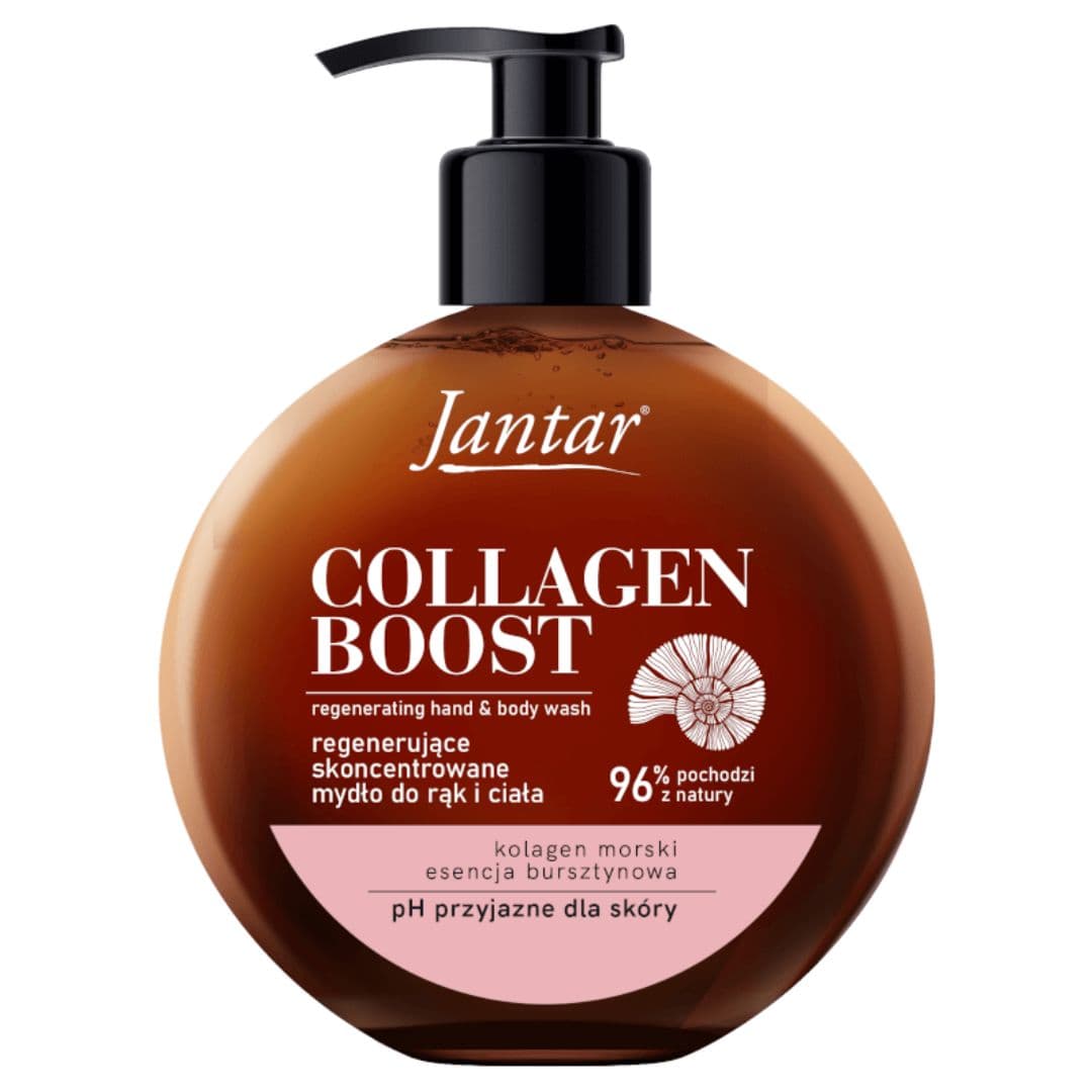 Jantar regenerujące mydło do rąk i ciała Collagen Boost