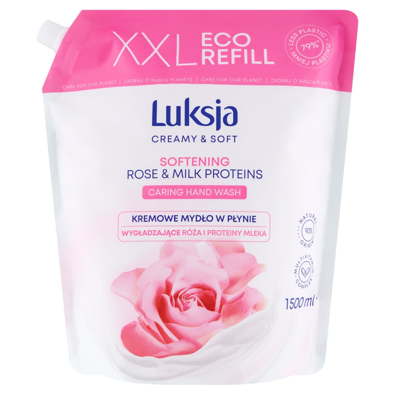 Creamy & Soft Kremowe mydło w płynie wygładzające róża i proteiny mleka