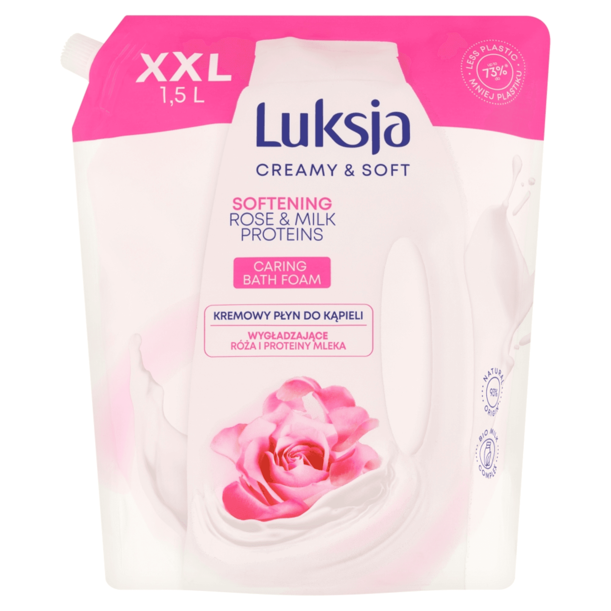 płyn do kąpieli róża/proteiny mleka