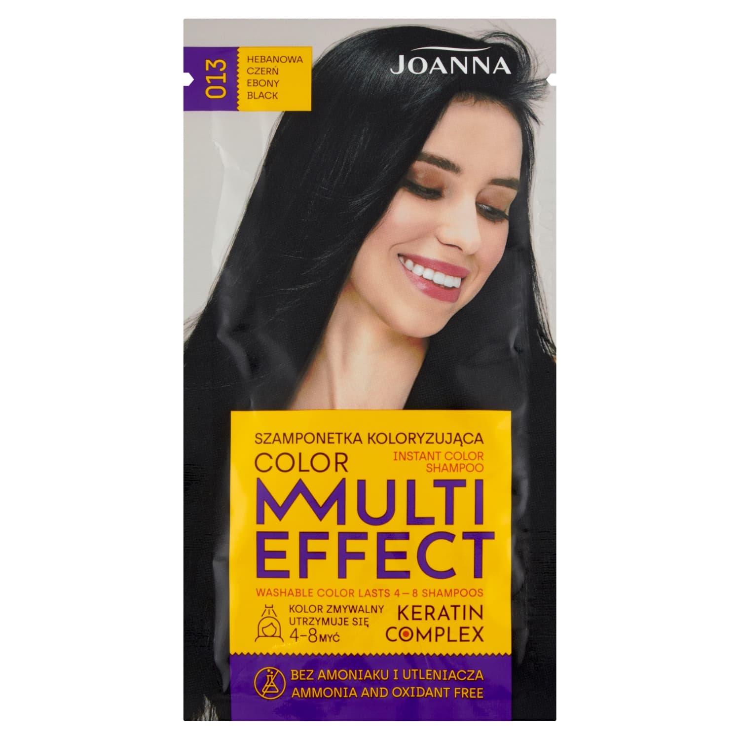 Multi Effect color Szamponetka koloryzująca hebanowa czerń 013