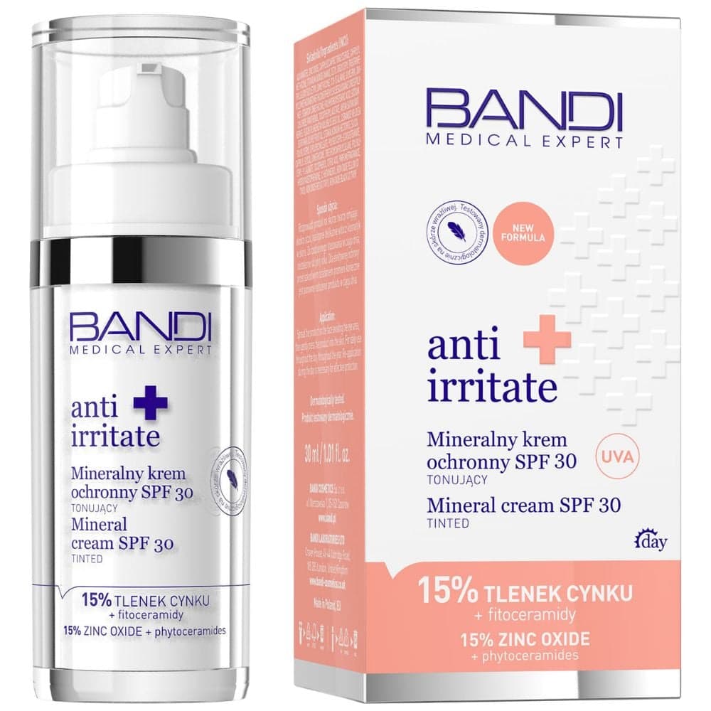 Medical Expert anti irritate Mineralny krem ochronny SPF30 tonujący