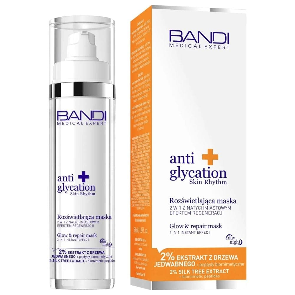 Medical Expert anti glycation skin rhythm Rozświetlająca maska 2w1 z natychmiastowym efektem regeneracji
