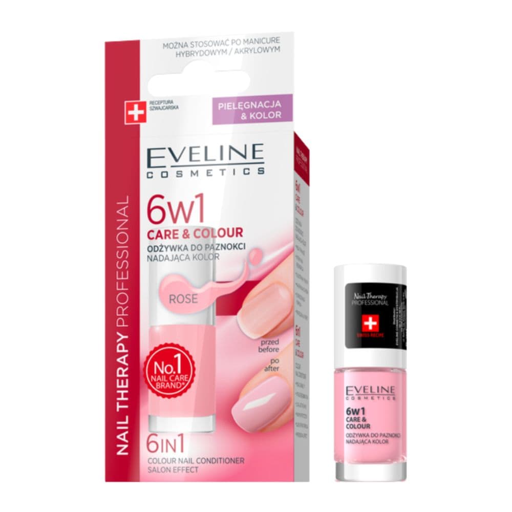 Odżywka do paznokci 6W1 Care&Colour Rose