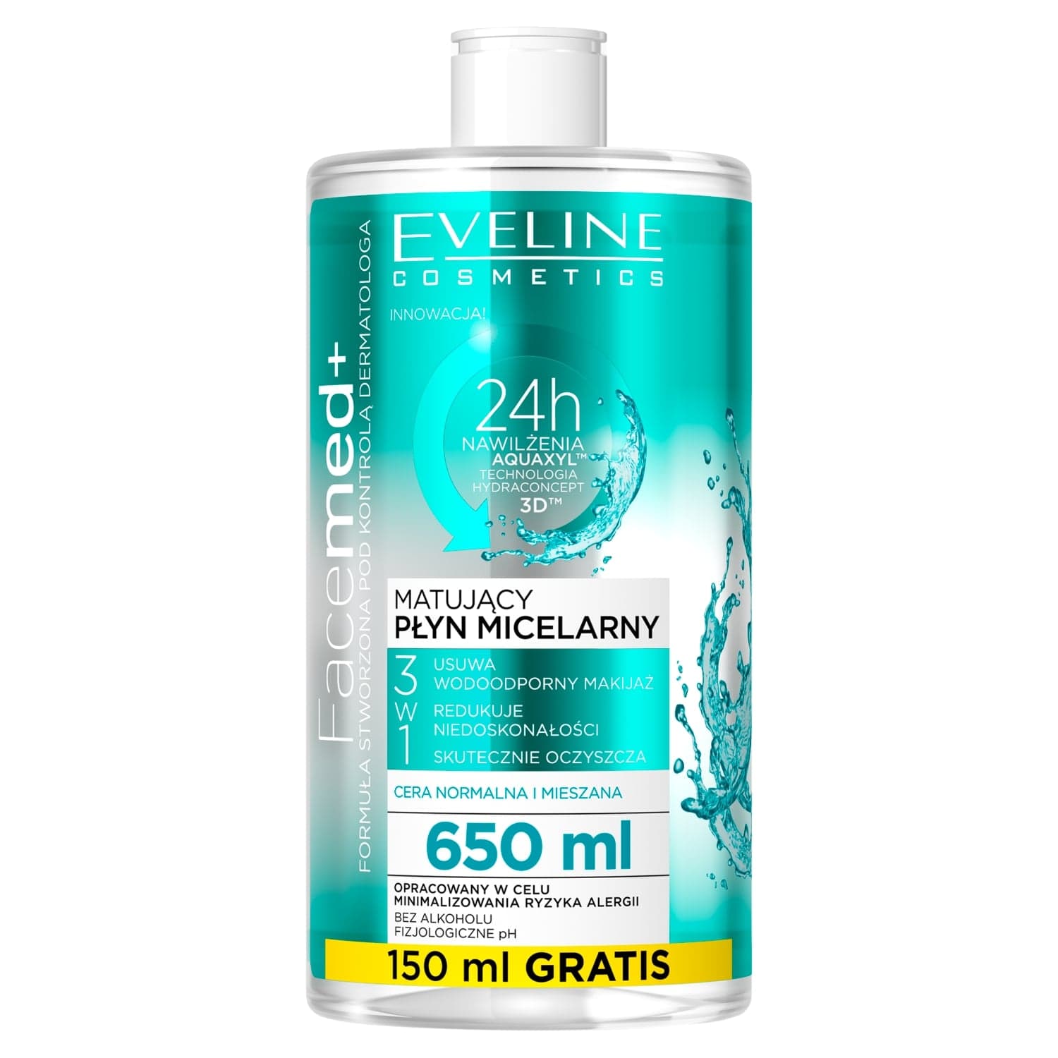 Cosmetics Facemed+ Matujący płyn micelarny 3w1