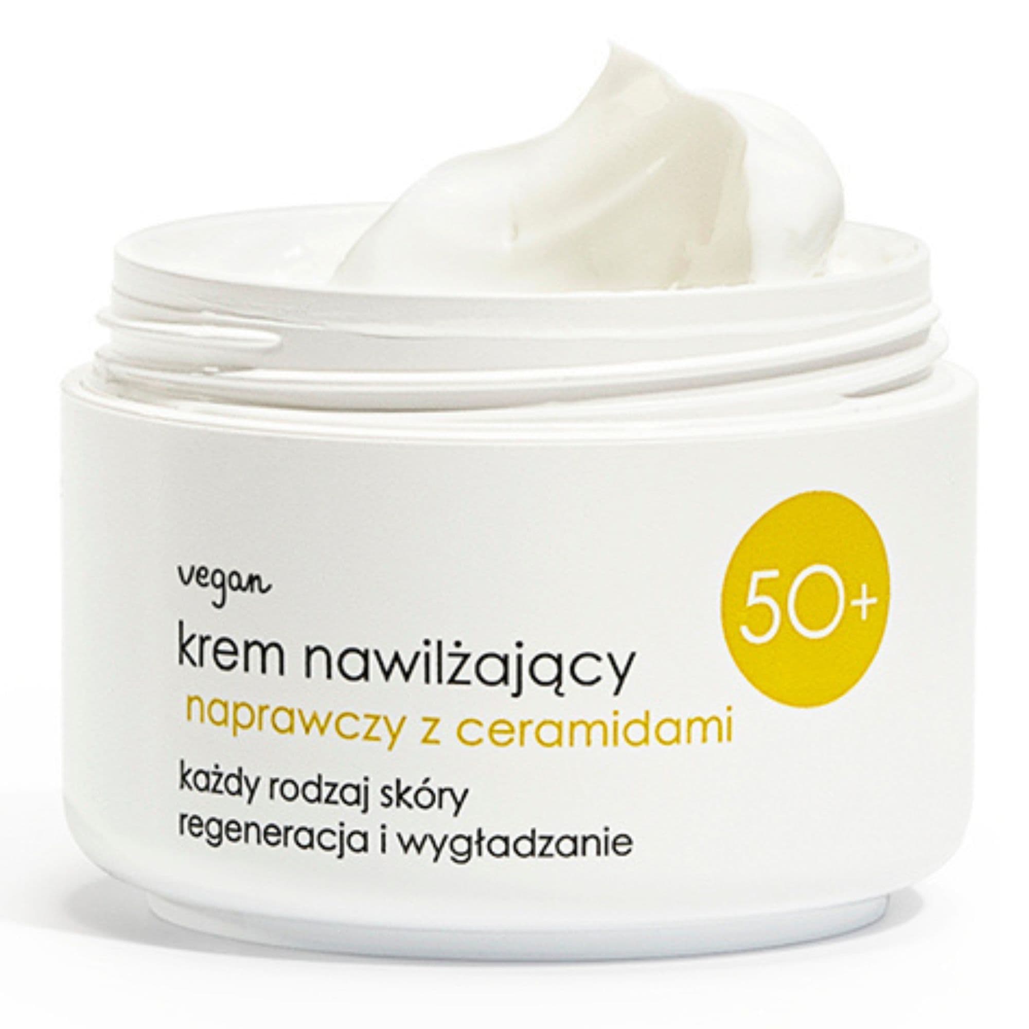 50+ krem nawilżający z ceramidami