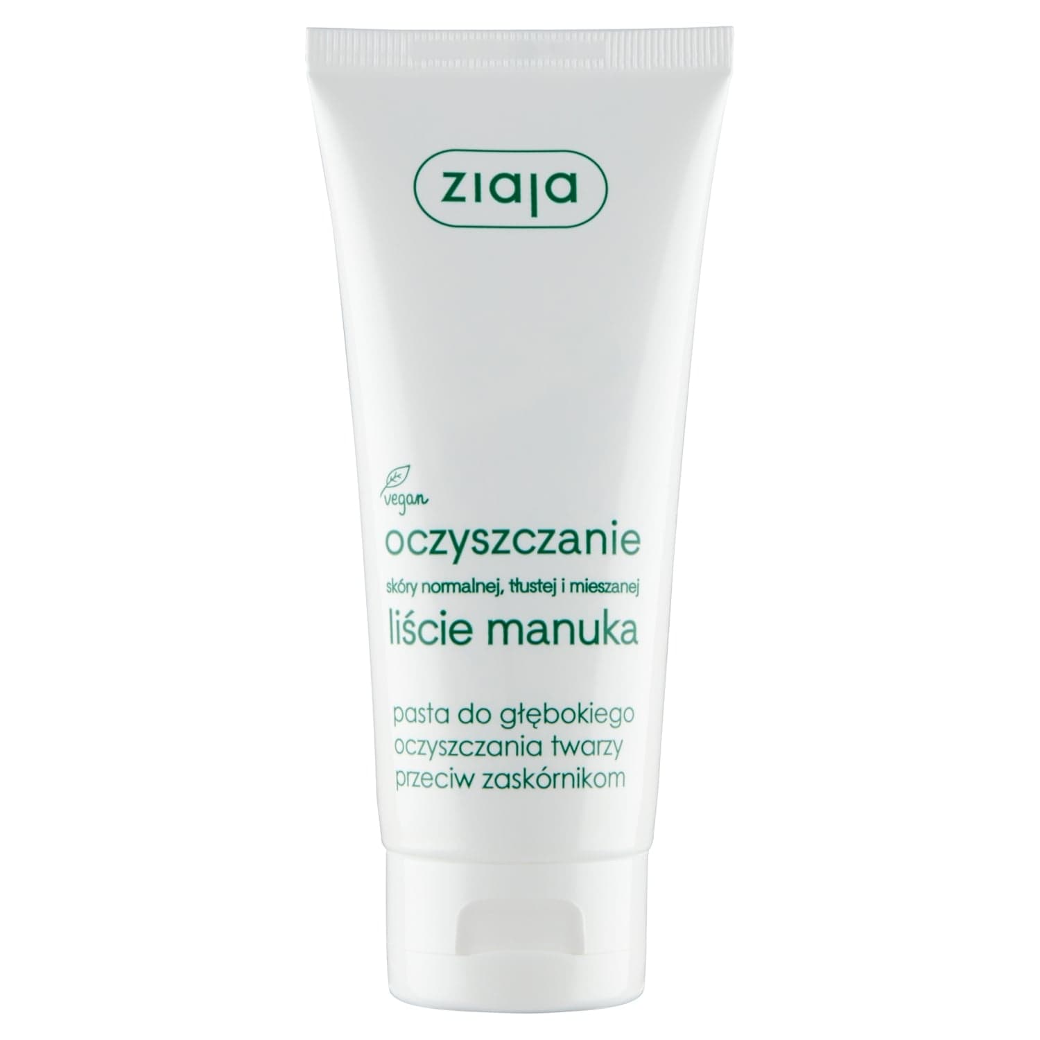 Liście Manuka Pasta do głębokiego oczyszczania twarzy przeciw zaskórnikom