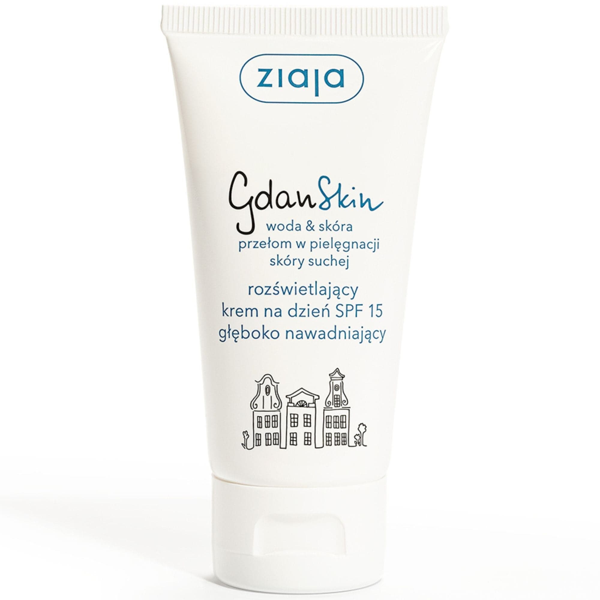 GdanSKIN Krem rozświetlający na dzień SPF 15, głęboko nawadniający