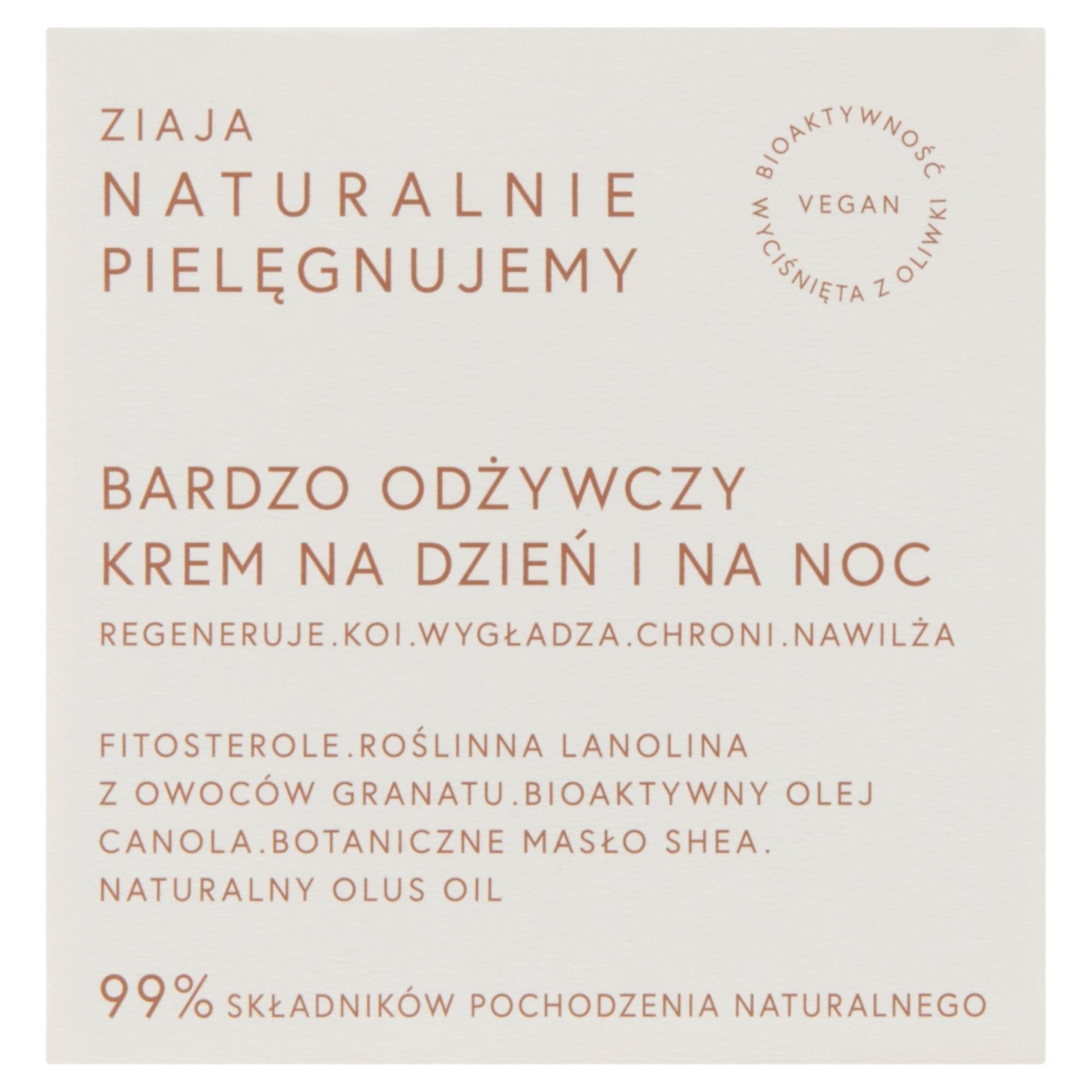 Naturalnie Pielęgnujemy bardzo odżywczy krem na dzień i na noc