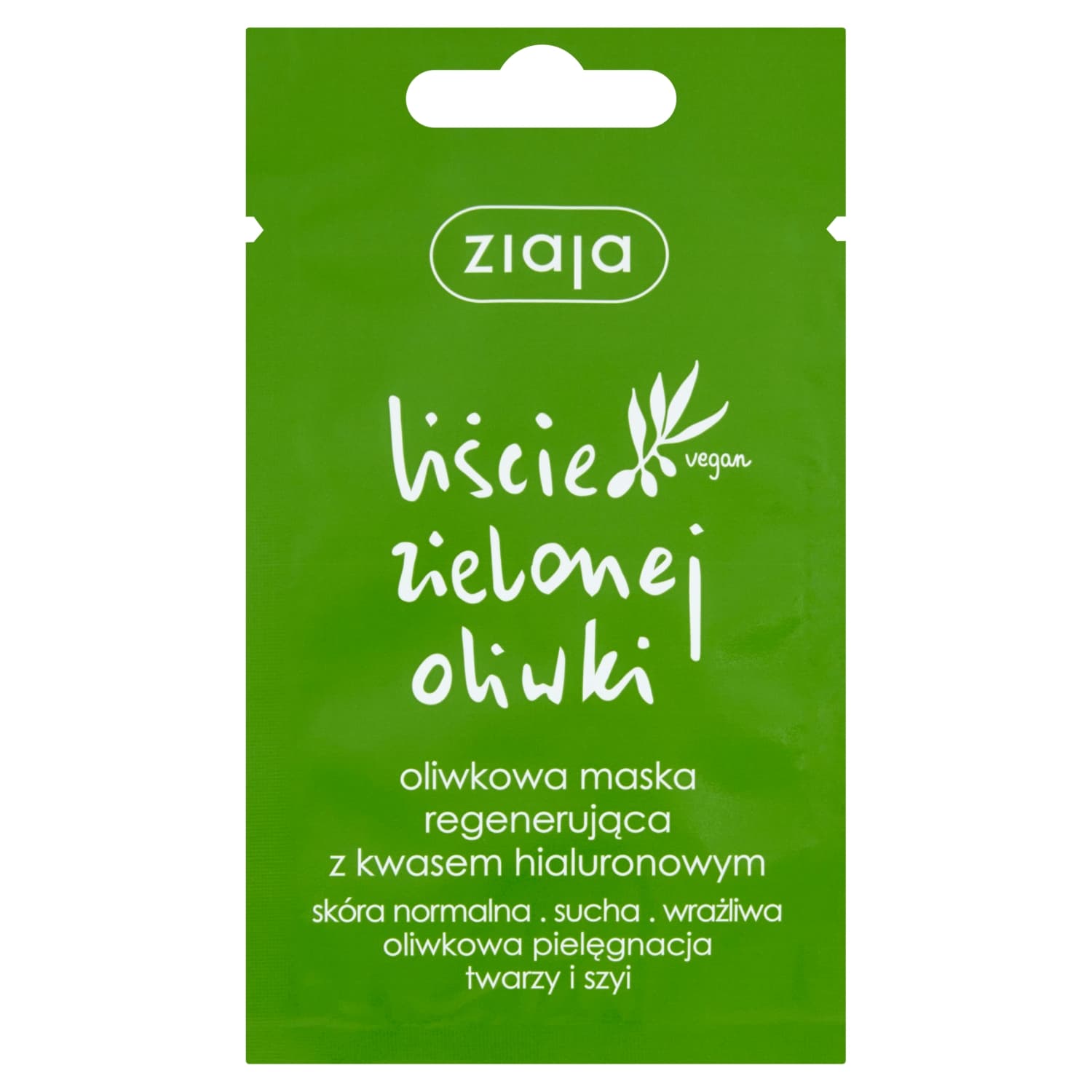 Liście Zielonej Oliwki oliwkowa maska regenerująca z kwasem hialuronowym