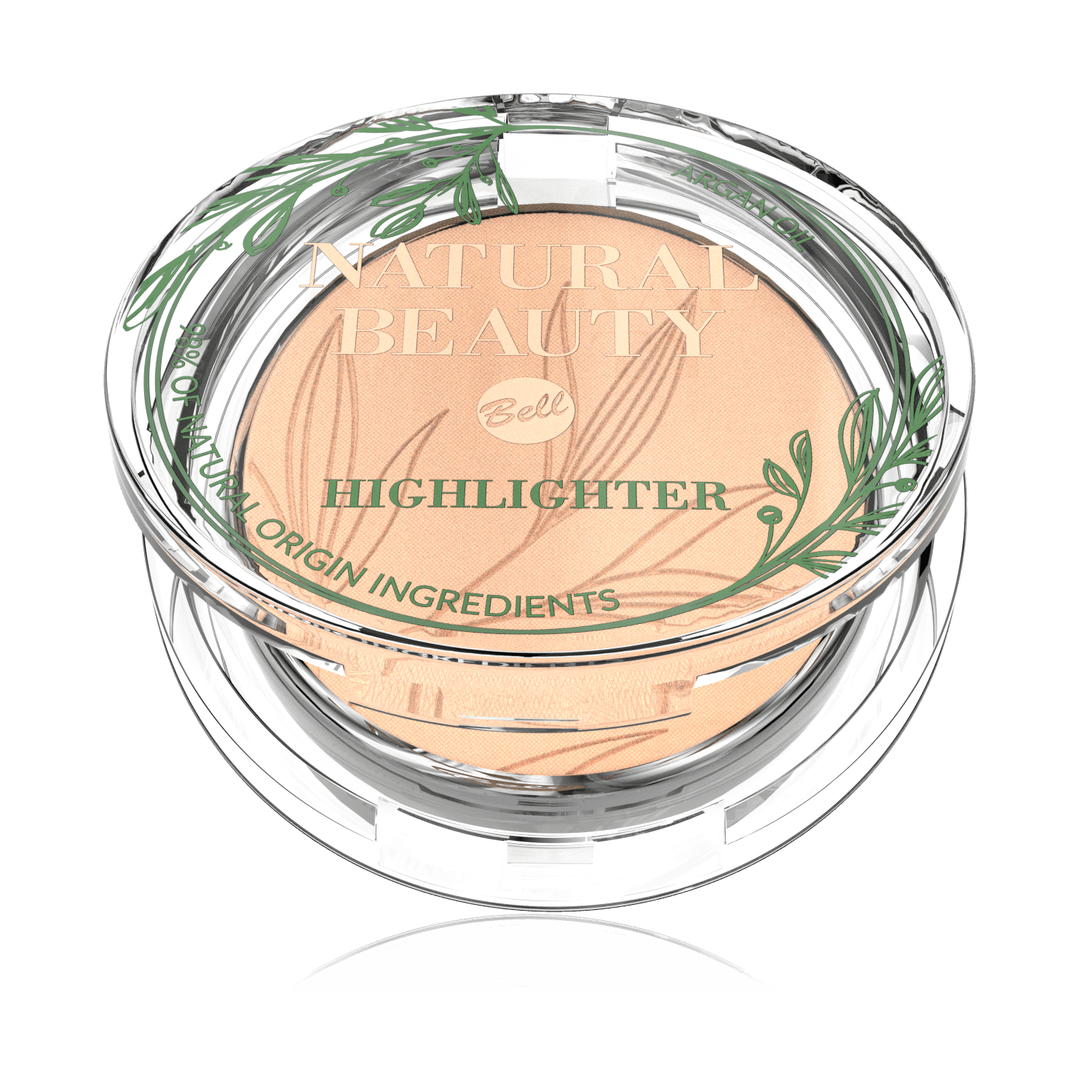 rozświetlacz z olejem arganowym NATURAL BEAUTY Highlighter 001