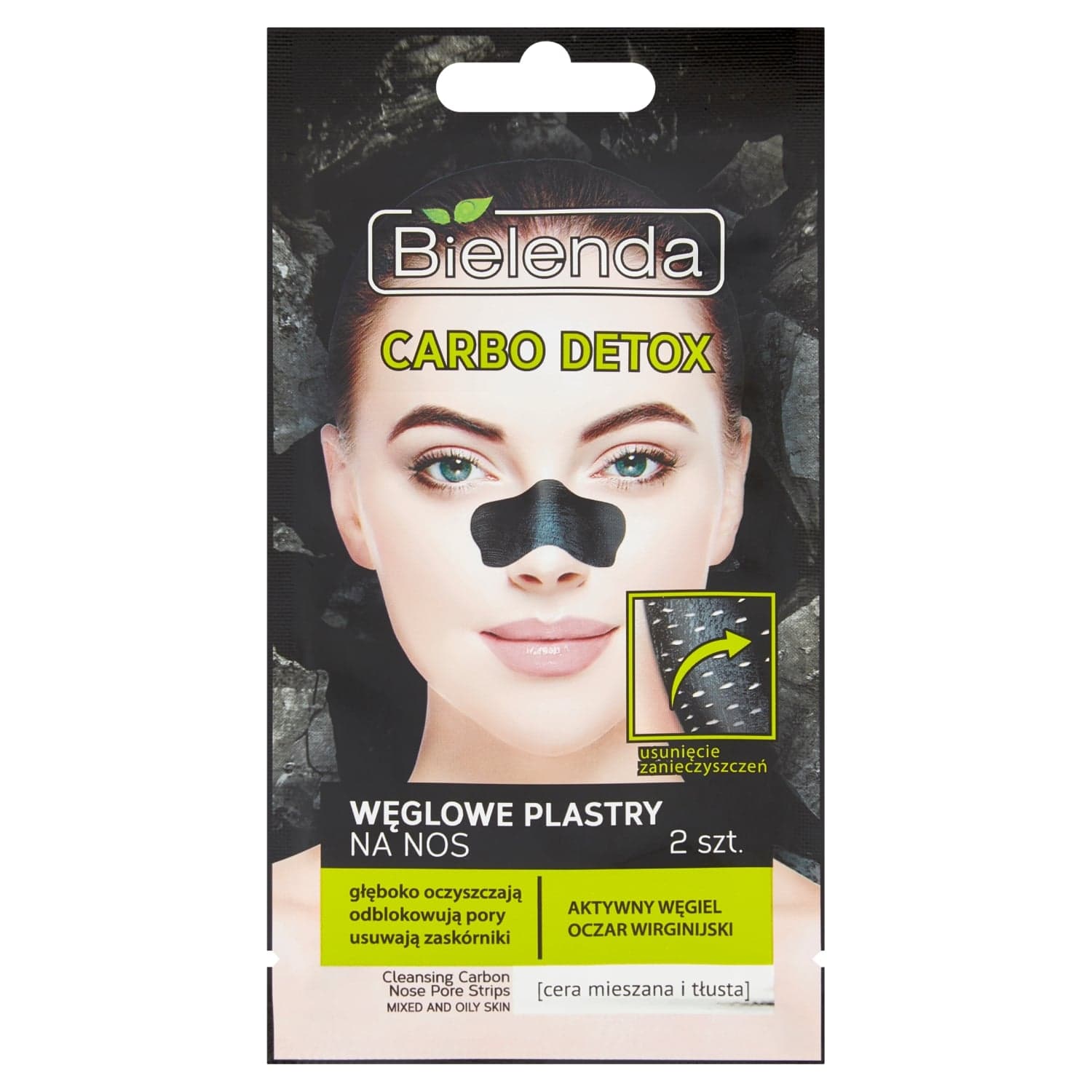 Węglowe plastry na nos
