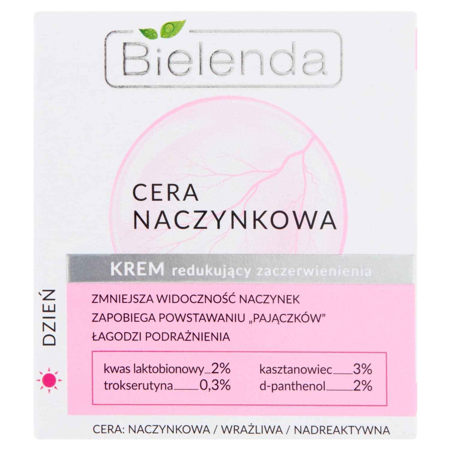 Cera naczynkowa Krem redukujący zaczerwienienia na dzień