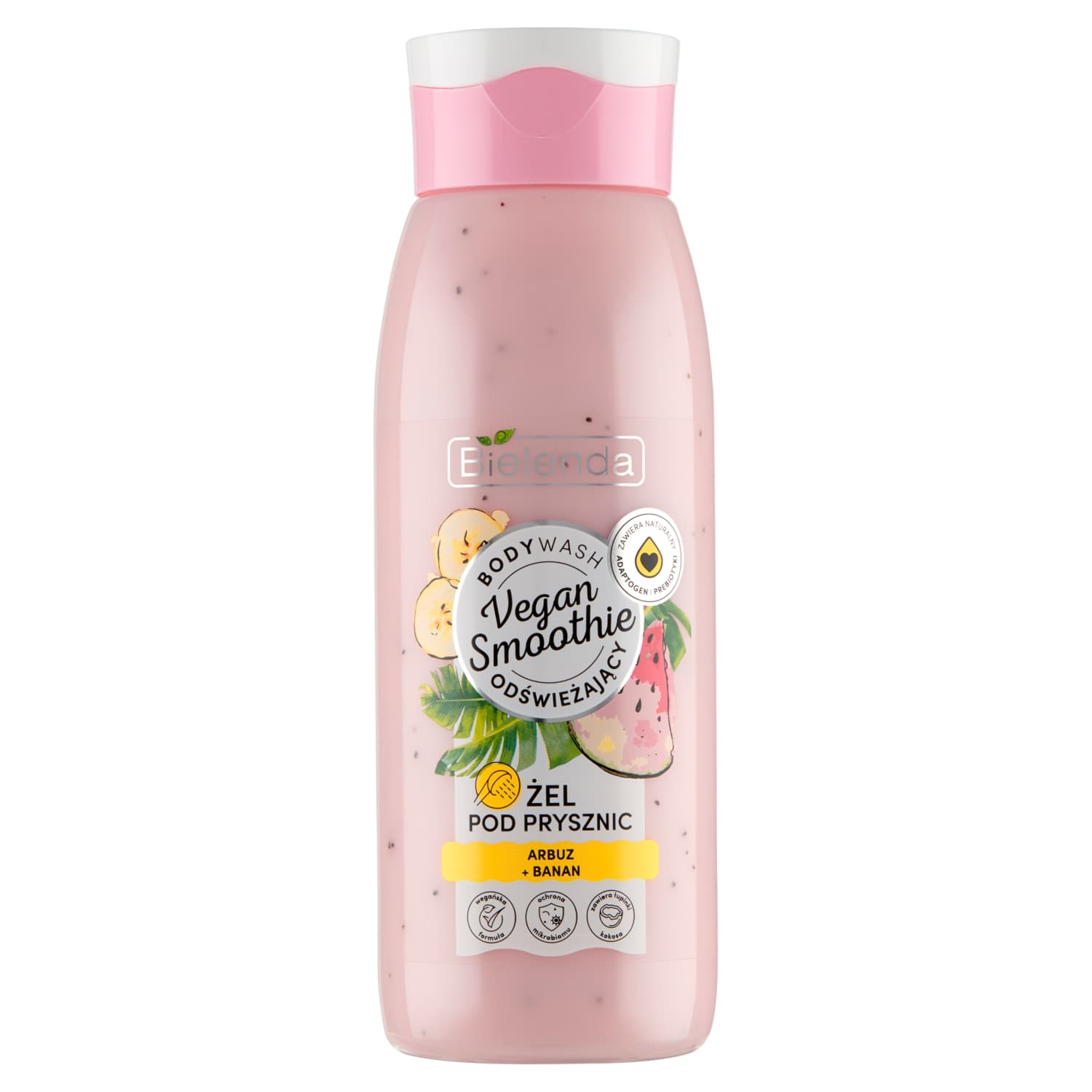 Vegan Smoothie Odświeżający żel pod prysznic arbuz + banan