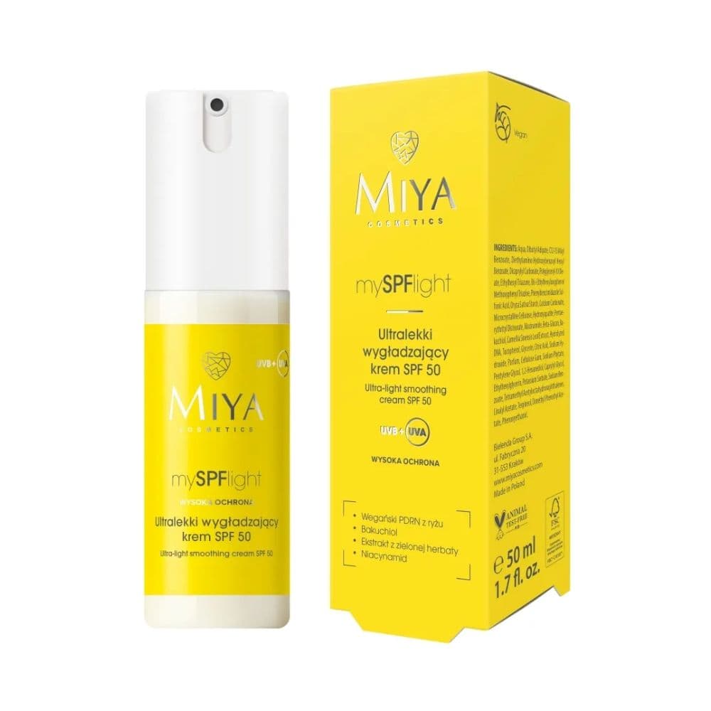MySPFlight ultralekki wygładzający krem spf 50 do twarzy