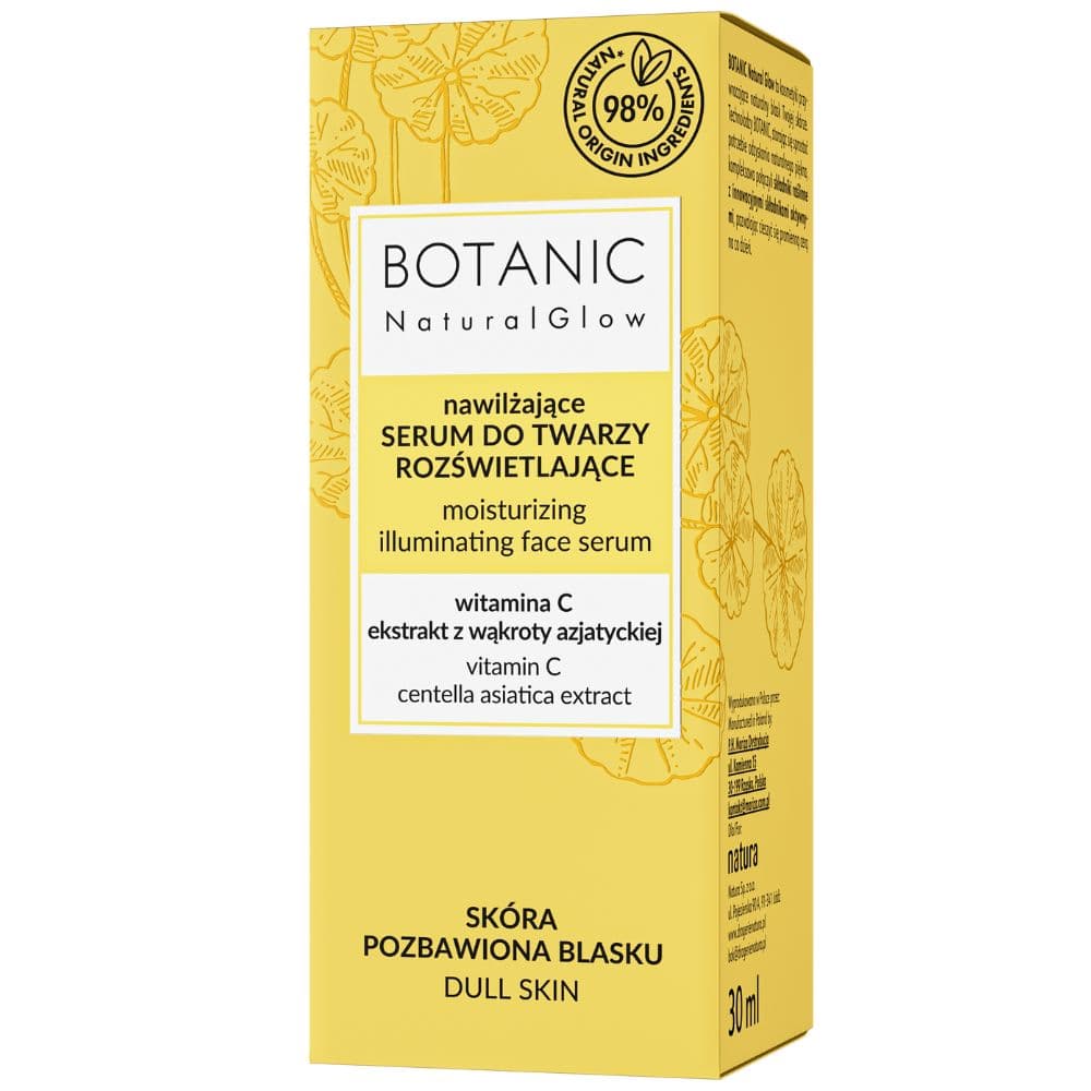 Natural Glow nawilżające serum do twarzy rozświetlające
