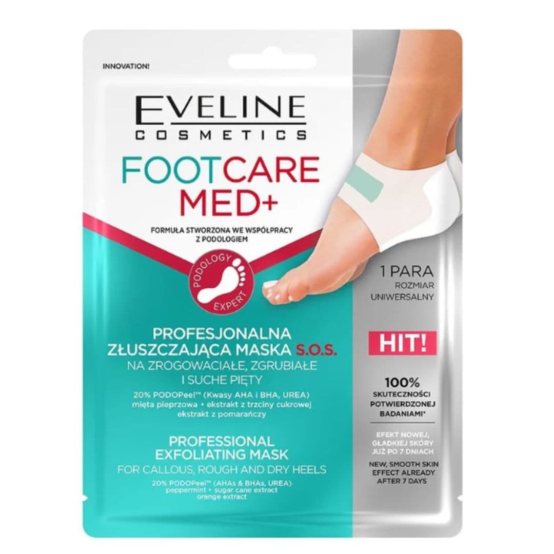 złuszczająca maska płachtowa na pięty Foot Care Med+