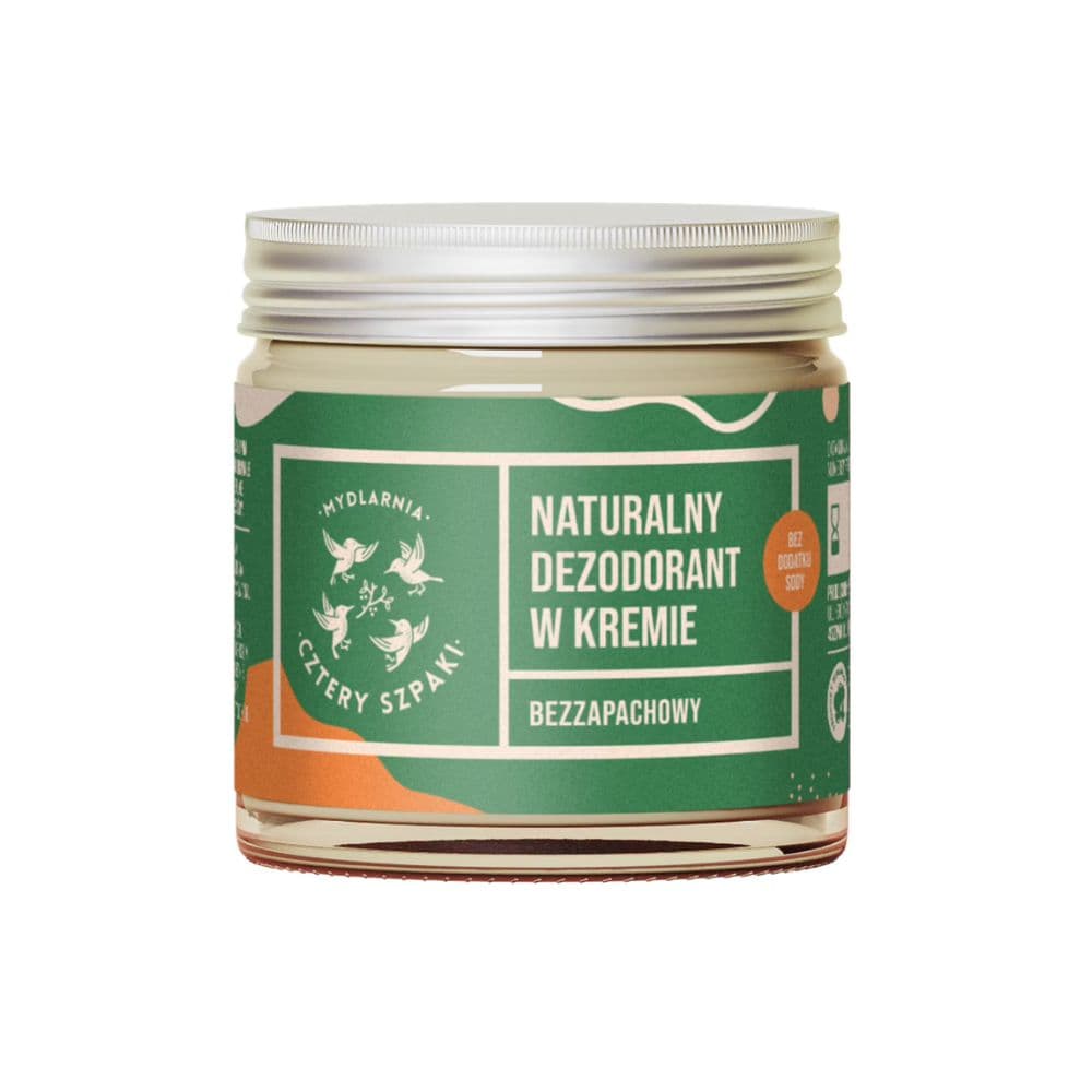 Cztery Szpaki Naturalny dezodorant w kremie bezzapachowy bez dodatku sody