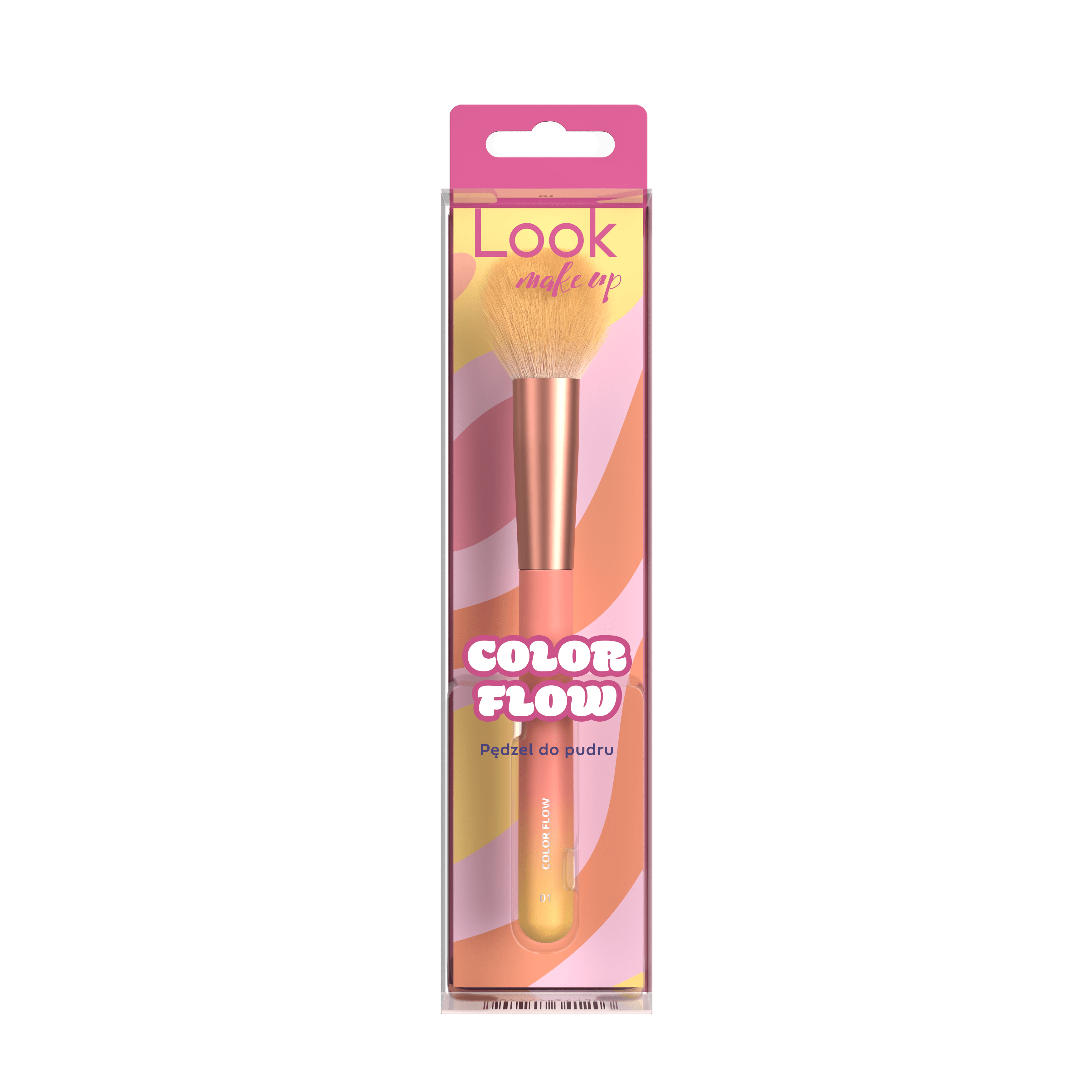 COLOR FLOW PĘDZEL DO PUDRU 01 LOOK MAKE UP