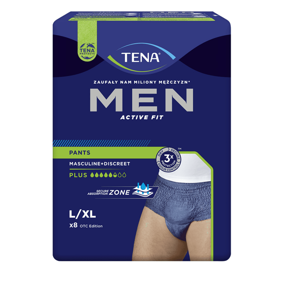 Men Pants Plus Blue L/XL 95-130cm