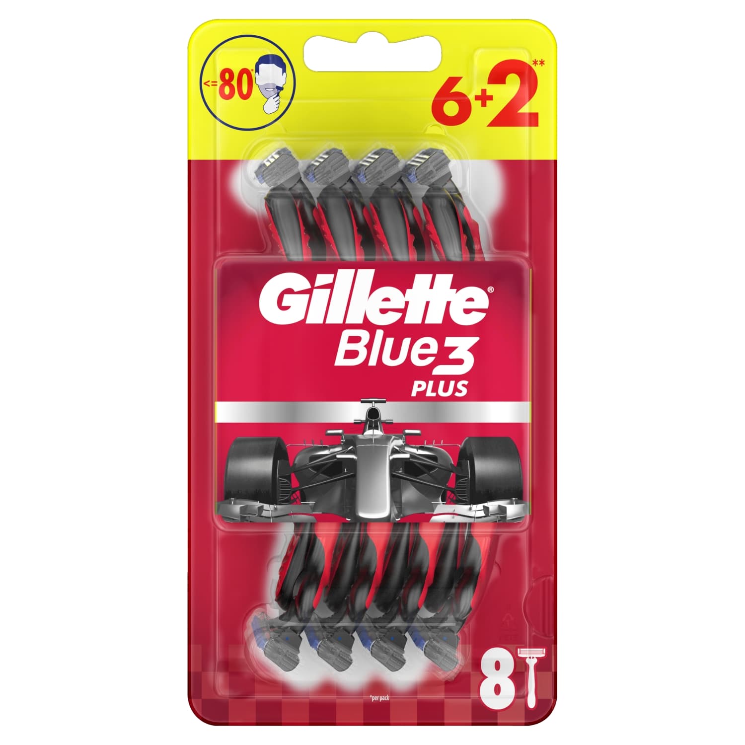 Blue3 Nitro Jednorazowa maszynka do golenia dla mężczyzn, 6+