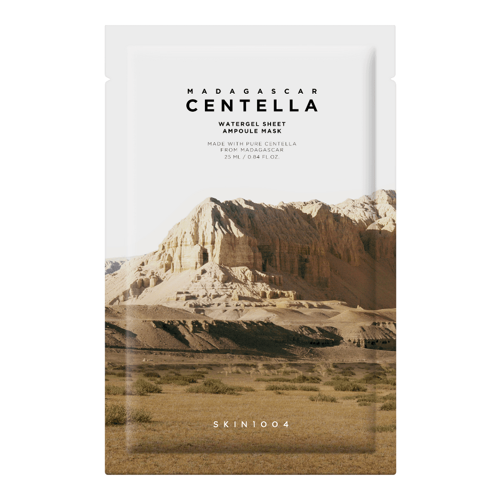 Madagascar Centella Watergel Sheet Ampoule Mask maska hydrożelowa o intensywnym działaniu o działaniu nawilżającym