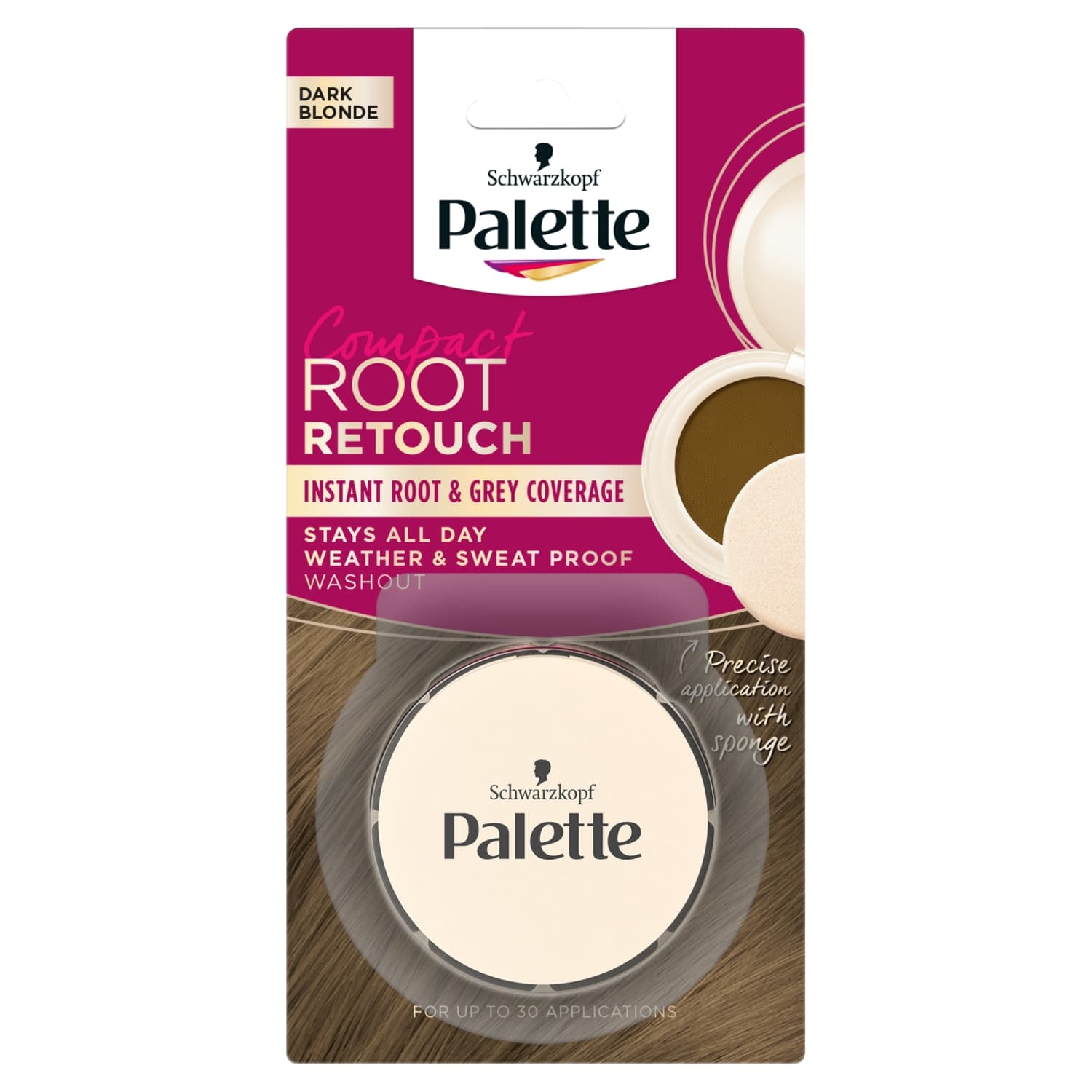 Palette Root Retouch Korektor do maskowania odrostów w pudrze ciemny blond