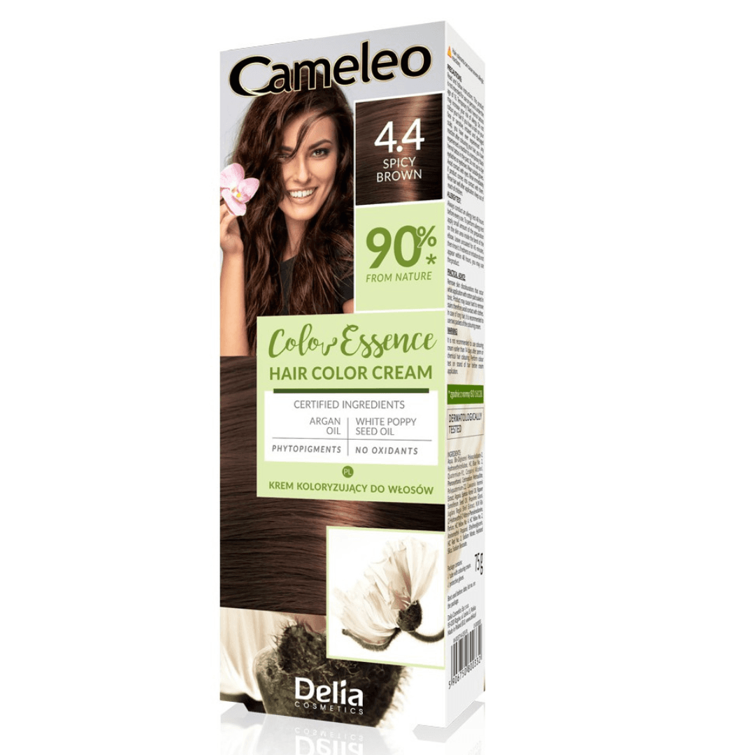 Color Essence krem do koloryzacji włosów henna ziołowa 4.4 Korzenny Brąz