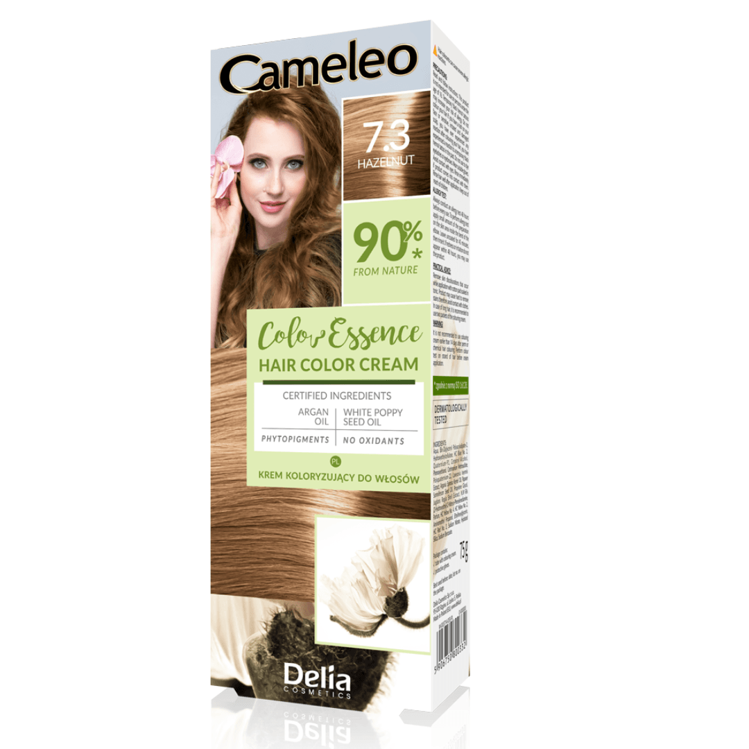Color Essence krem do koloryzacji włosów henna ziołowa 7.3 Orzech Laskowy