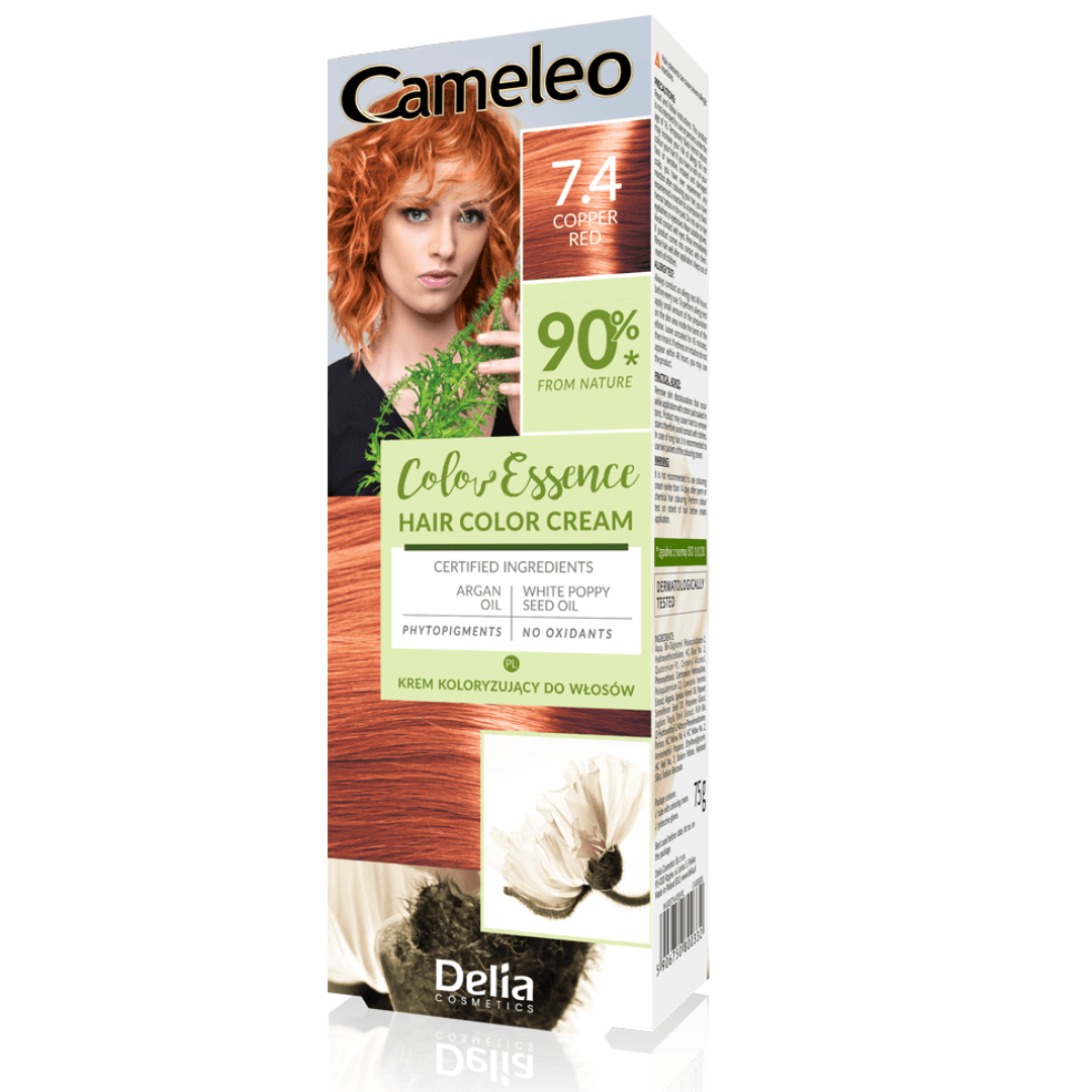 Color Essence krem do koloryzacji włosów henna ziołowa 7.4 Rudy