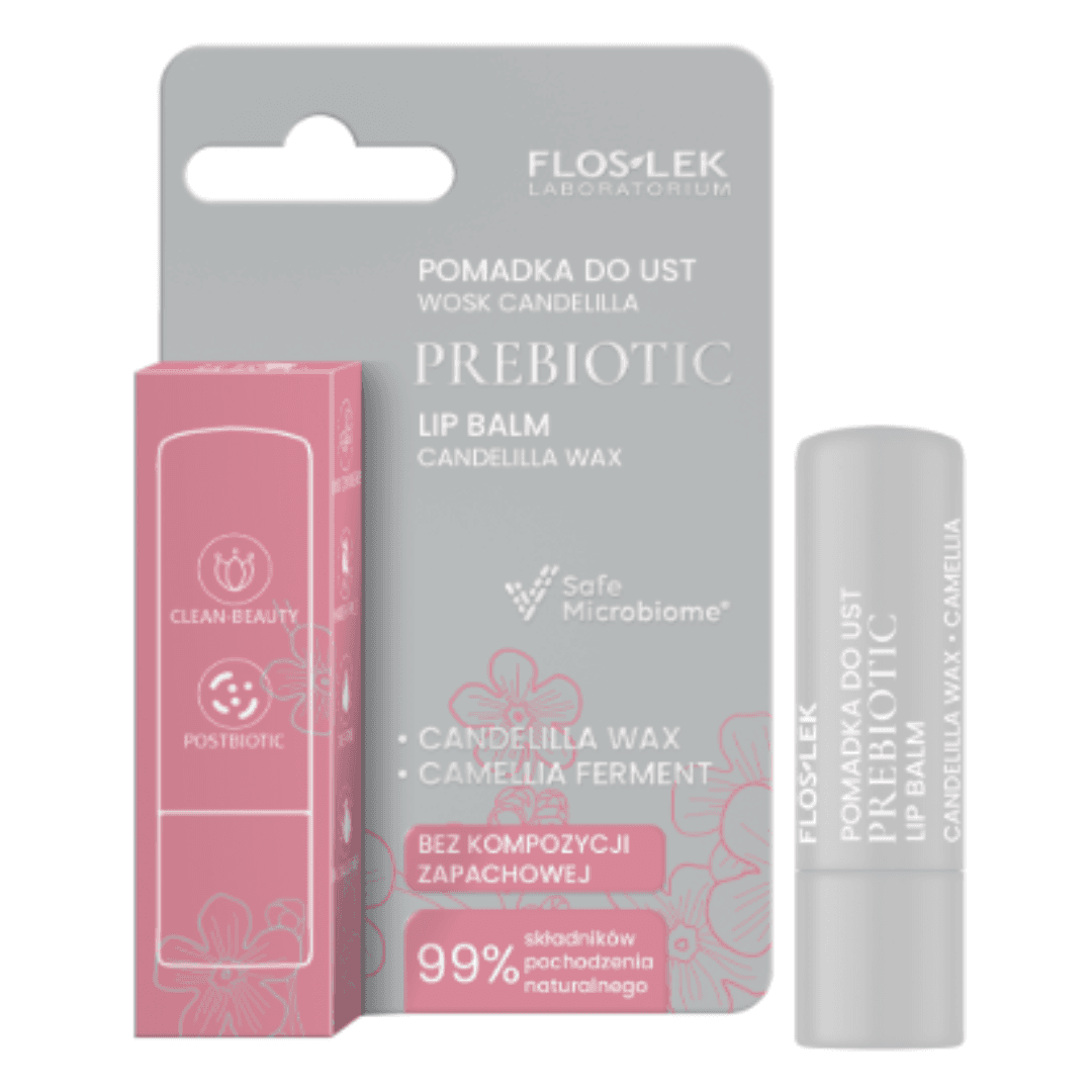 prebiotyczna pomadka do ust Wosk Candelilla Prebiotic Lip Care
