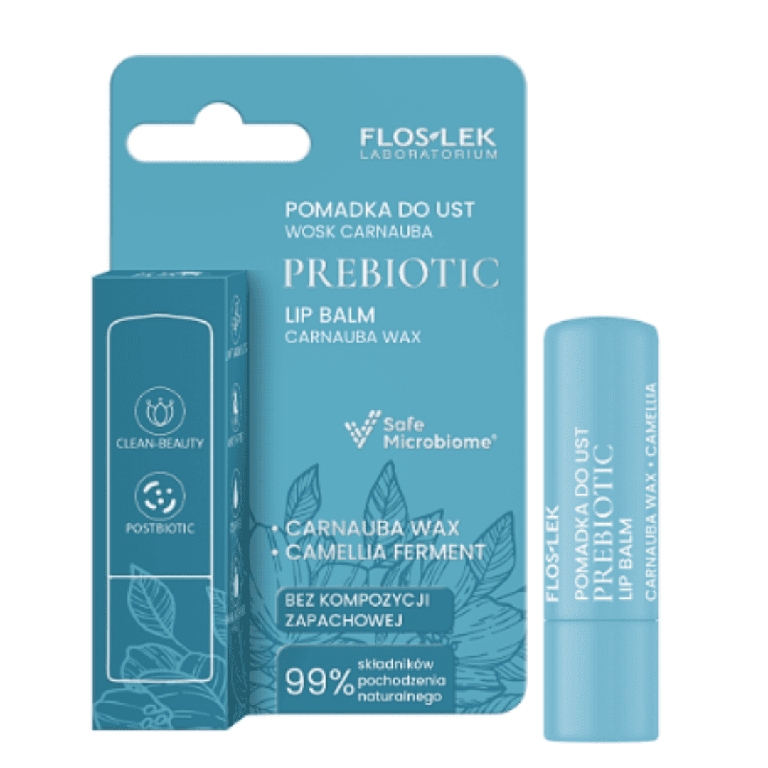 prebiotyczna pomadka do ust Wosk Carnauba Prebiotic Lip Care
