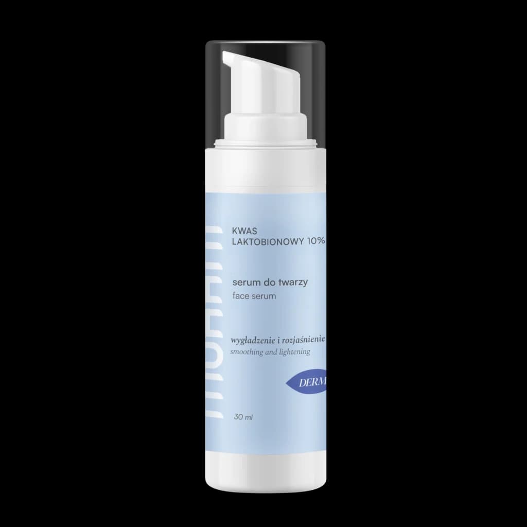 Derm rozjaśniające serum do twarzy z kwasem laktobionowym 10%