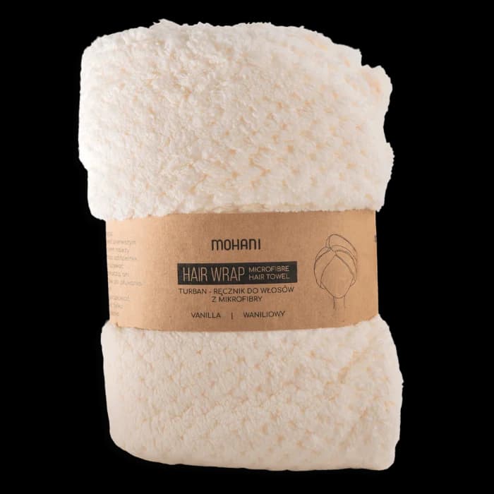 Turban-ręcznik do włosów z mikrofibry Biały