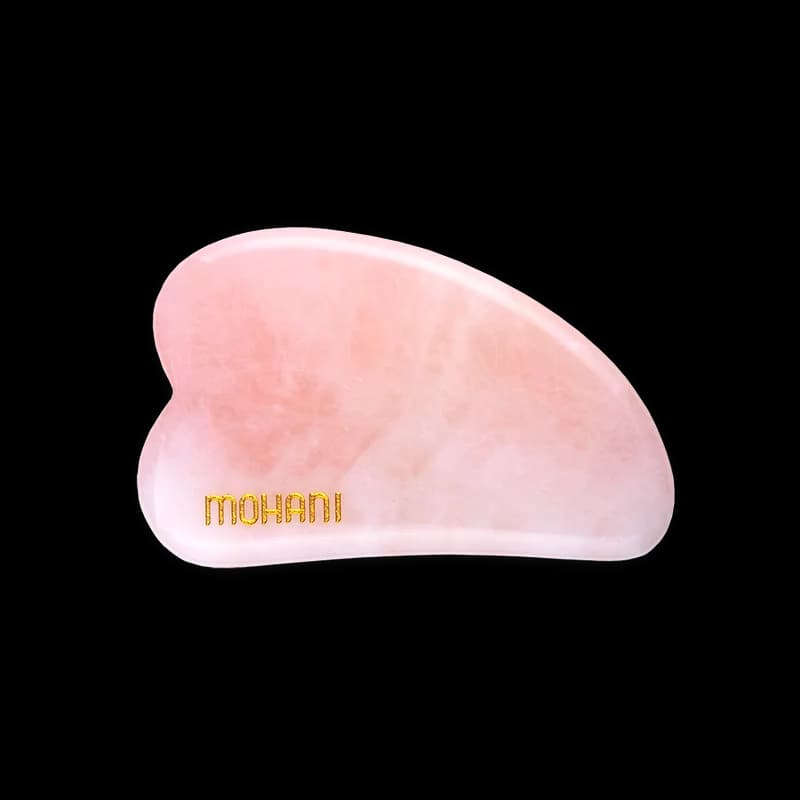 Gua Sha płytka do masażu z Różowego Kwarcu