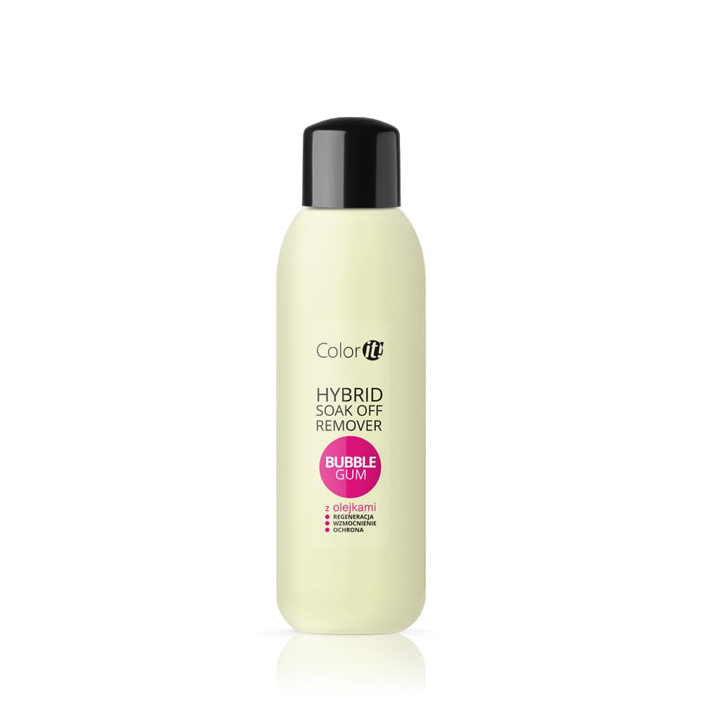 Hybrid Soak Off Remover COLOR IT z olejkami Bubble Gum