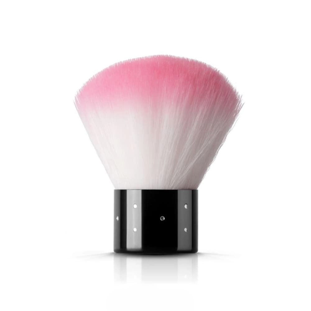Pędzel do pudru i odpylania PINK Black z cyrkoniami