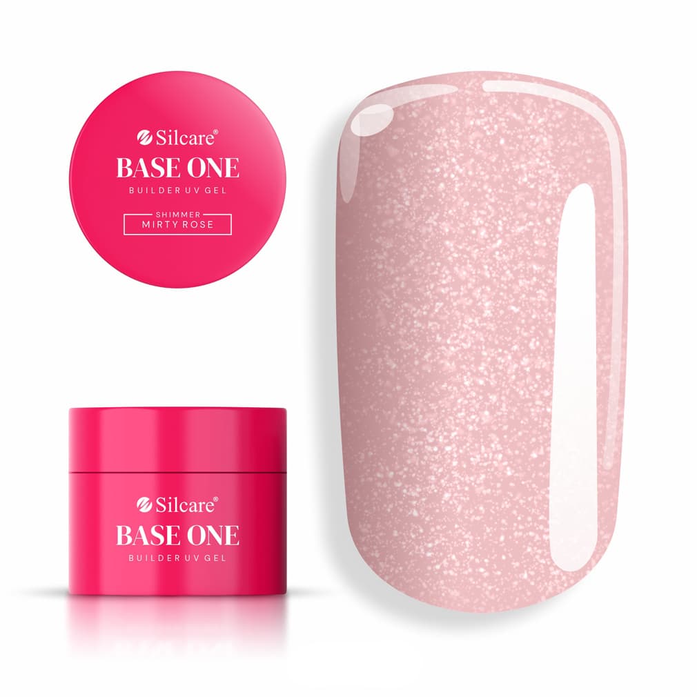 Żel UV Base One Shimmer Misty Rose