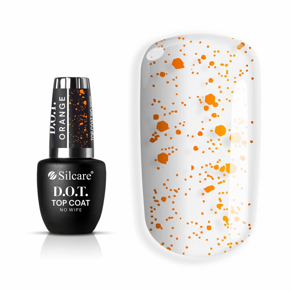 Top z drobinkami DOT Orange
