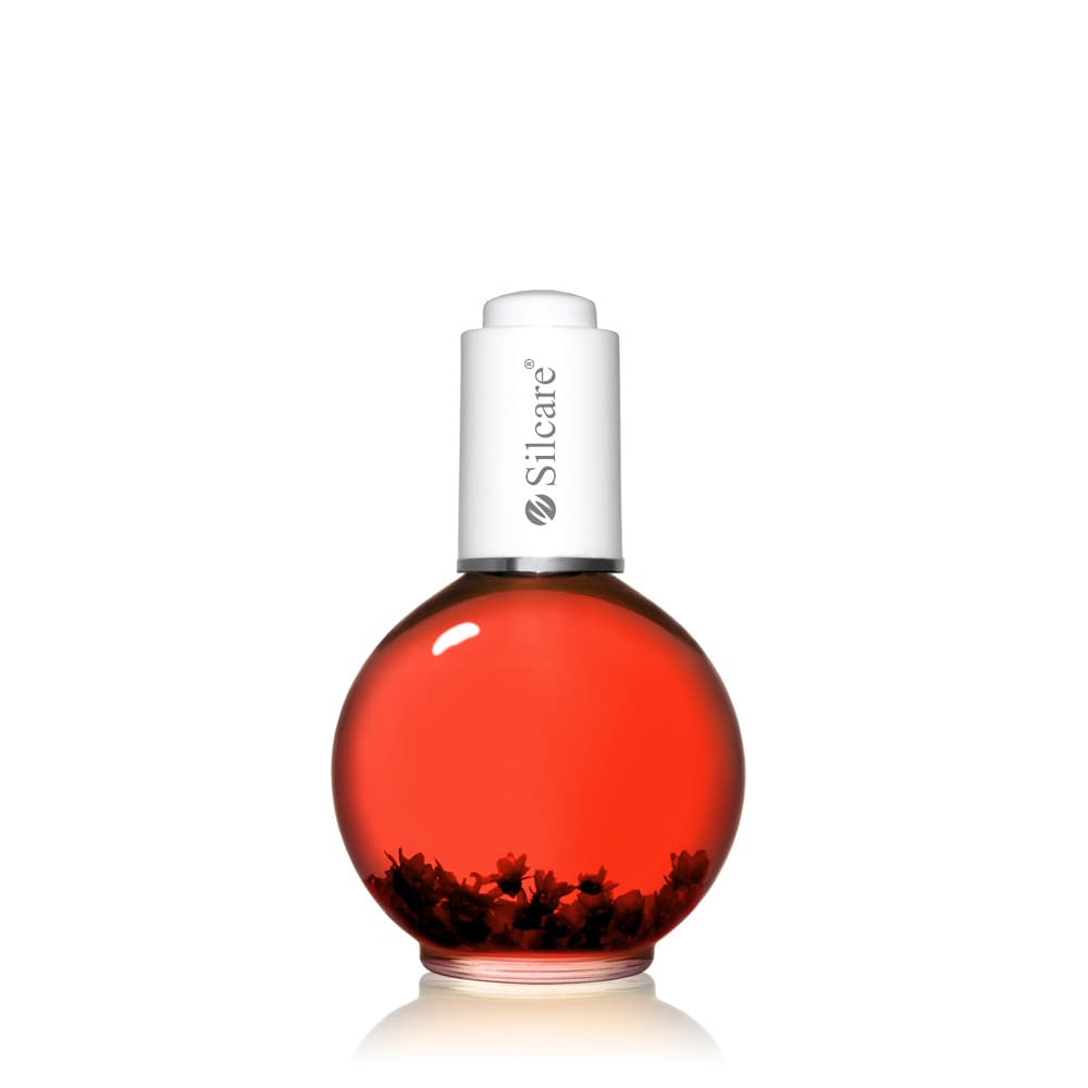 Oliwka do paznokci i skórek z kwiatkami Strawberry Crimson