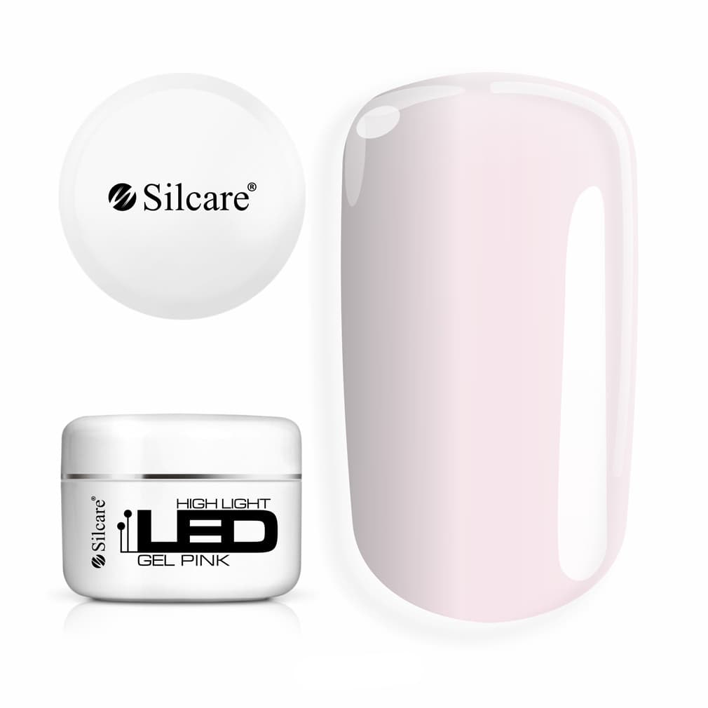 Żel budujący gel High Light Led Silcare Pink różowy