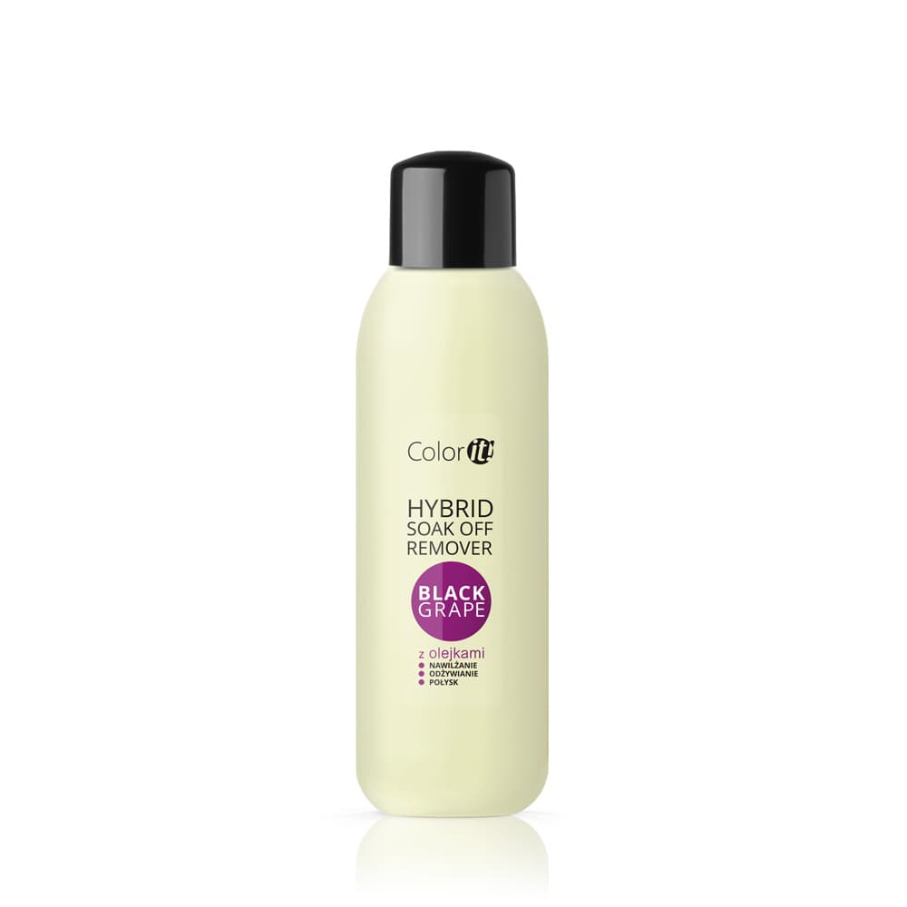 Hybrid Soak Off Remover COLOR IT z olejkami Black Grape