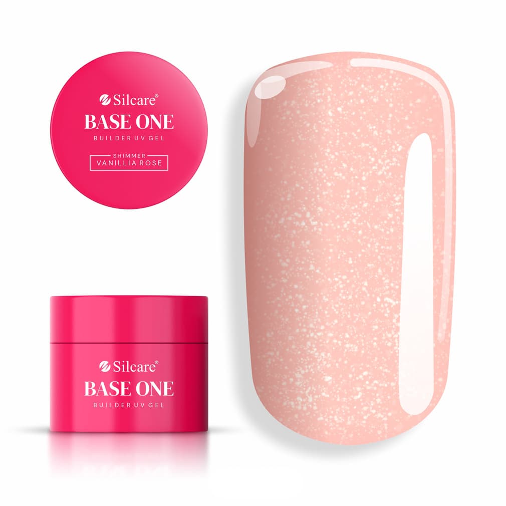 Żel UV Base One Shimmer Vanillia Rose